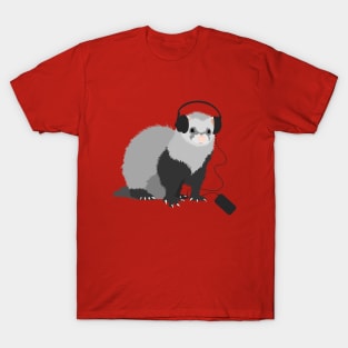 Music Loving Ferret T-Shirt